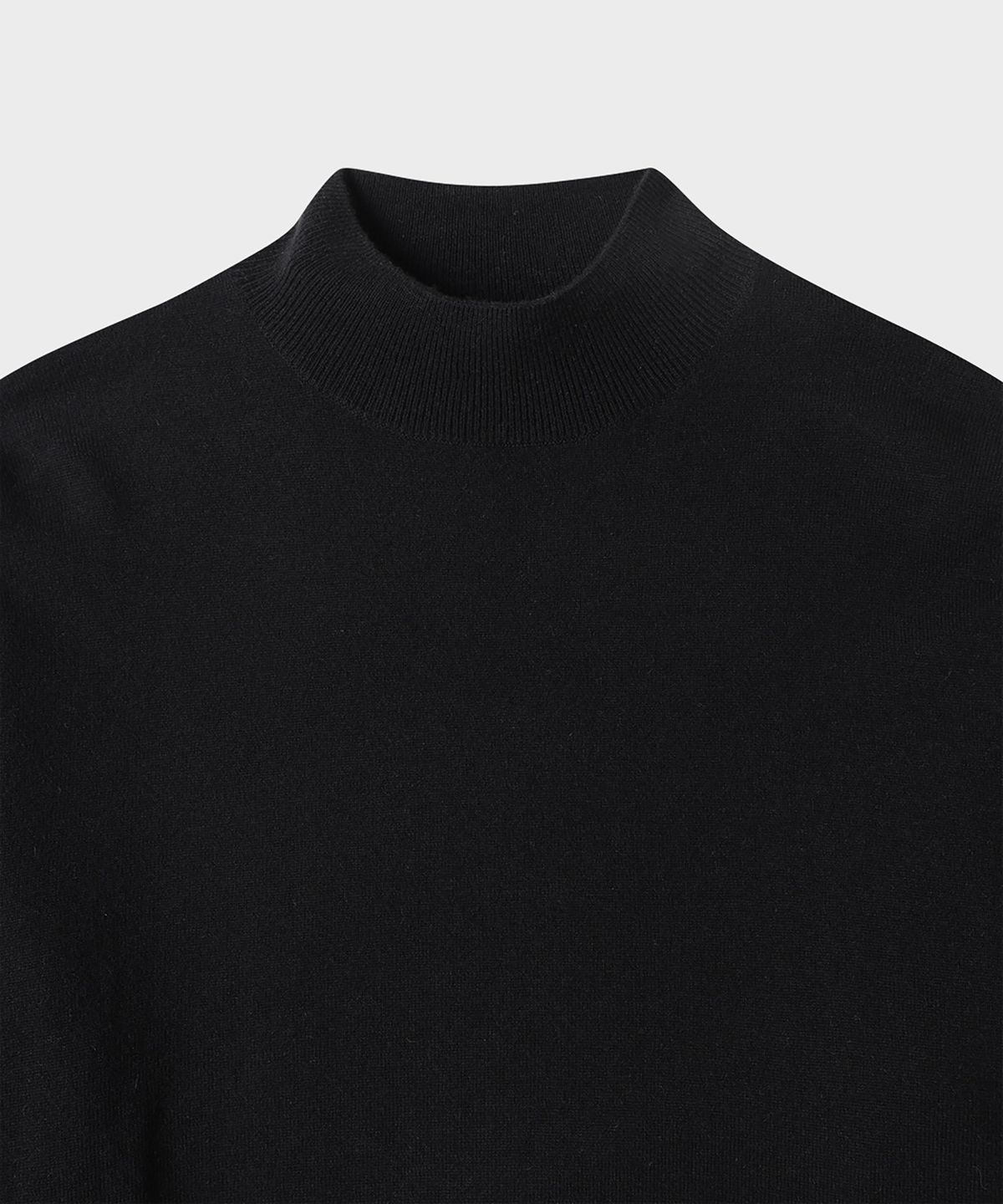테일던(TAILDERN) Warhol Wool Cash Mock neck sweater Black