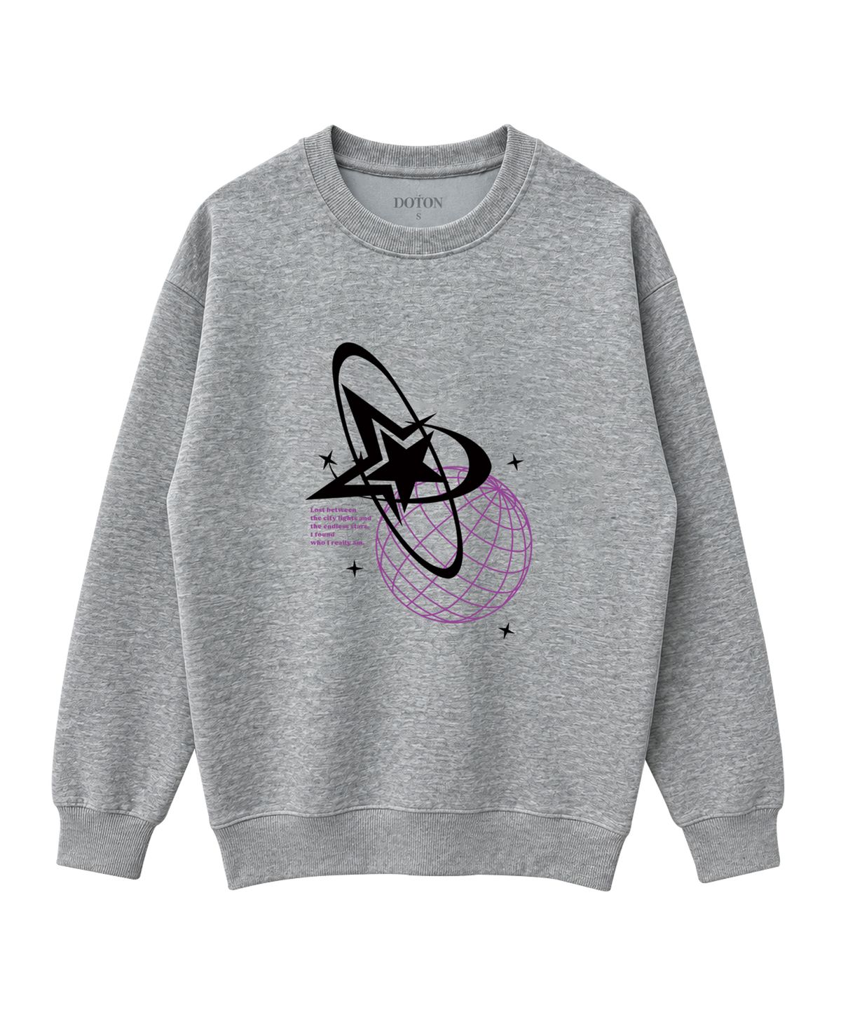 도톤(DOTON) BEYOND STARS SWEATSHIRT (Black)