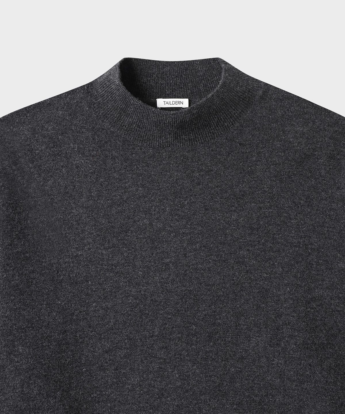 테일던(TAILDERN) Warhol Wool Cash Mock neck sweater Charcoal
