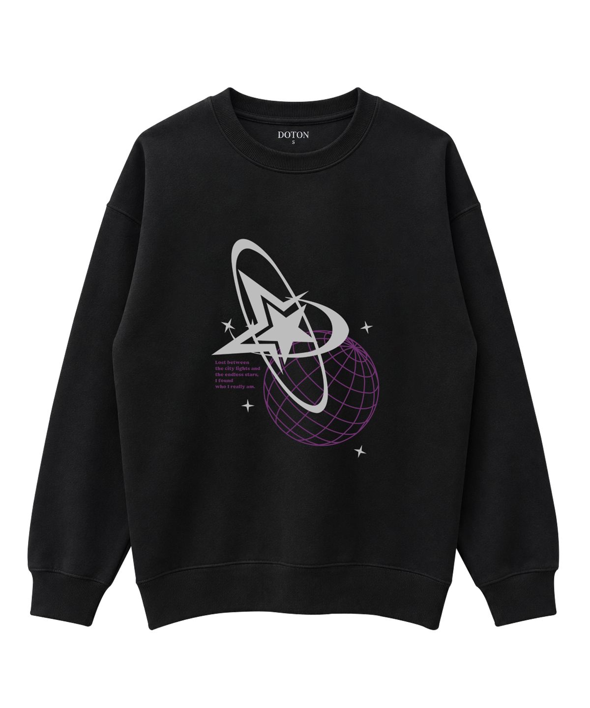 도톤(DOTON) BEYOND STARS SWEATSHIRT (Blue)