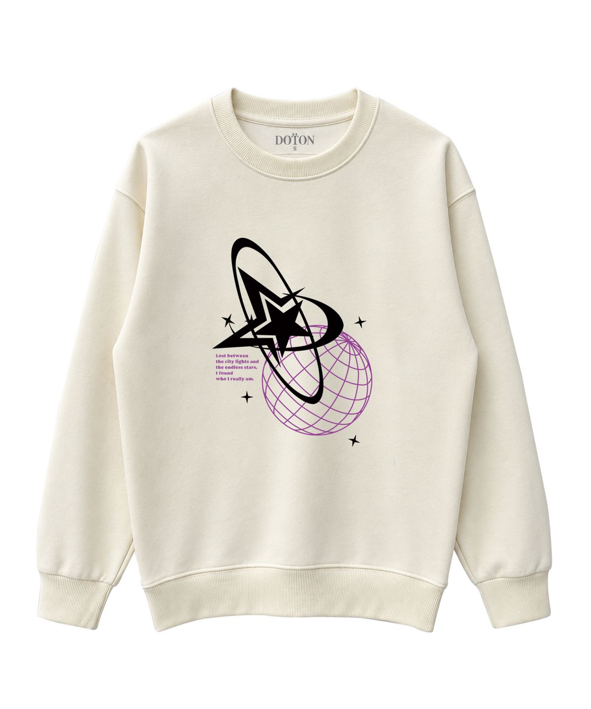 도톤(DOTON) BEYOND STARS SWEATSHIRT (Blue)