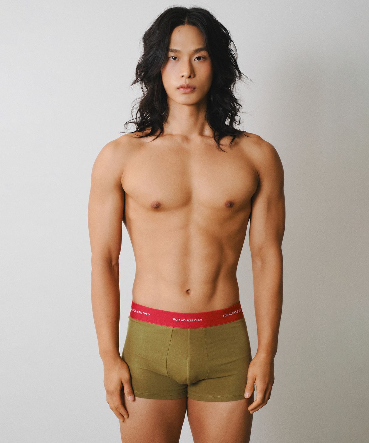 레코딩하우스(RECORDINGHOUSE) FOR ADULTS ONLY BOXER [OLIVE]