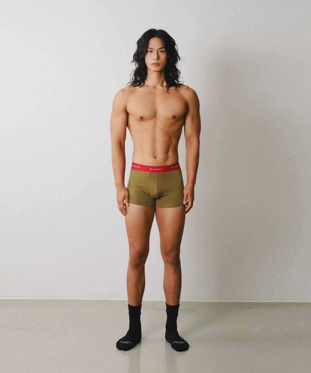 레코딩하우스(RECORDINGHOUSE) FOR ADULTS ONLY BOXER [OLIVE]