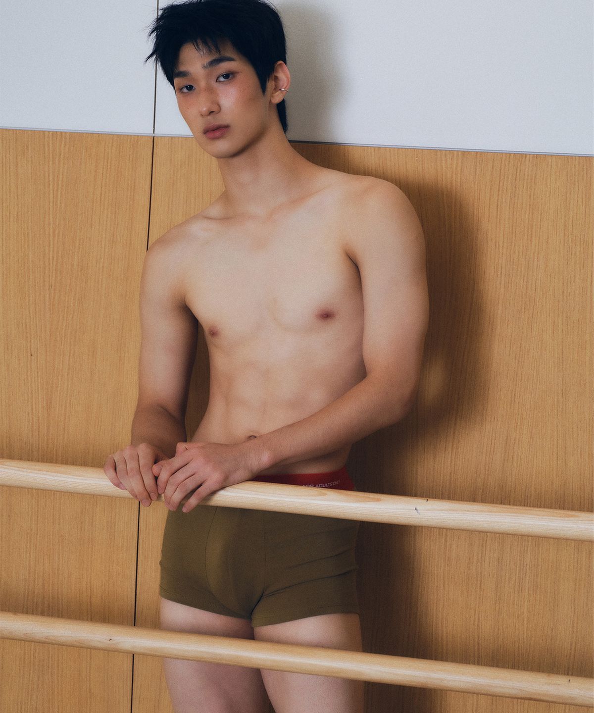레코딩하우스(RECORDINGHOUSE) FOR ADULTS ONLY BOXER [OLIVE]