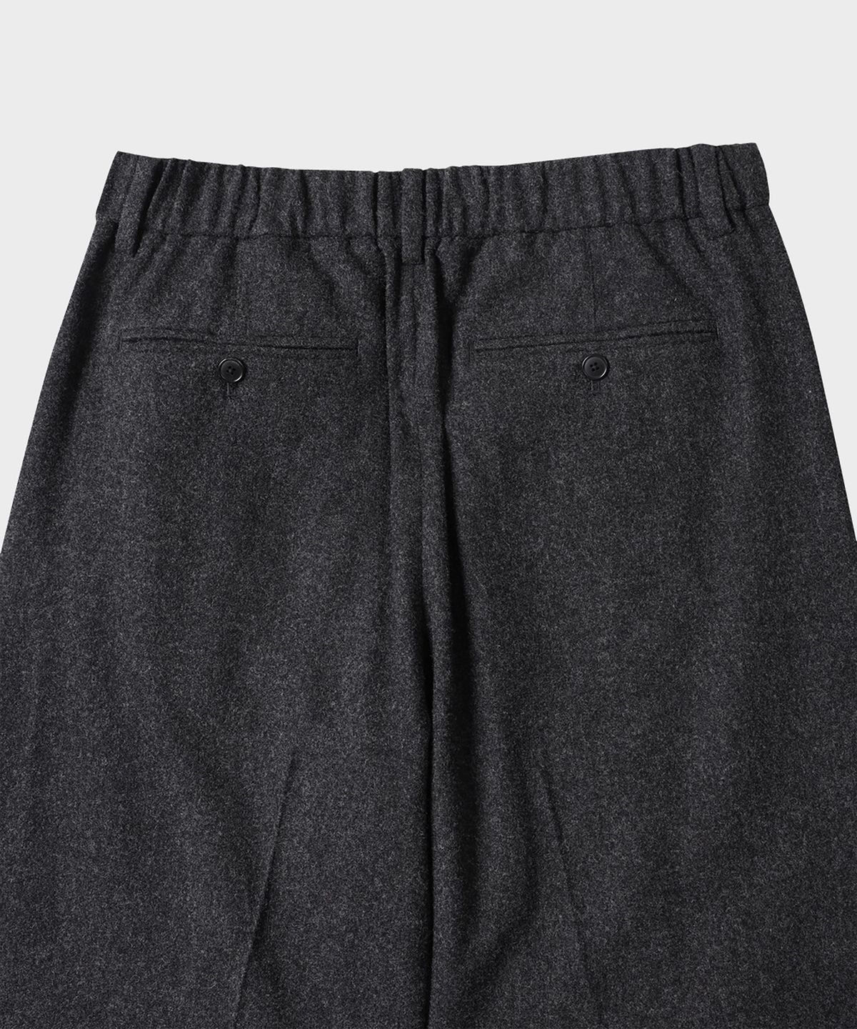 테일던(TAILDERN) Orson Flannel Wide Pants Charcoal