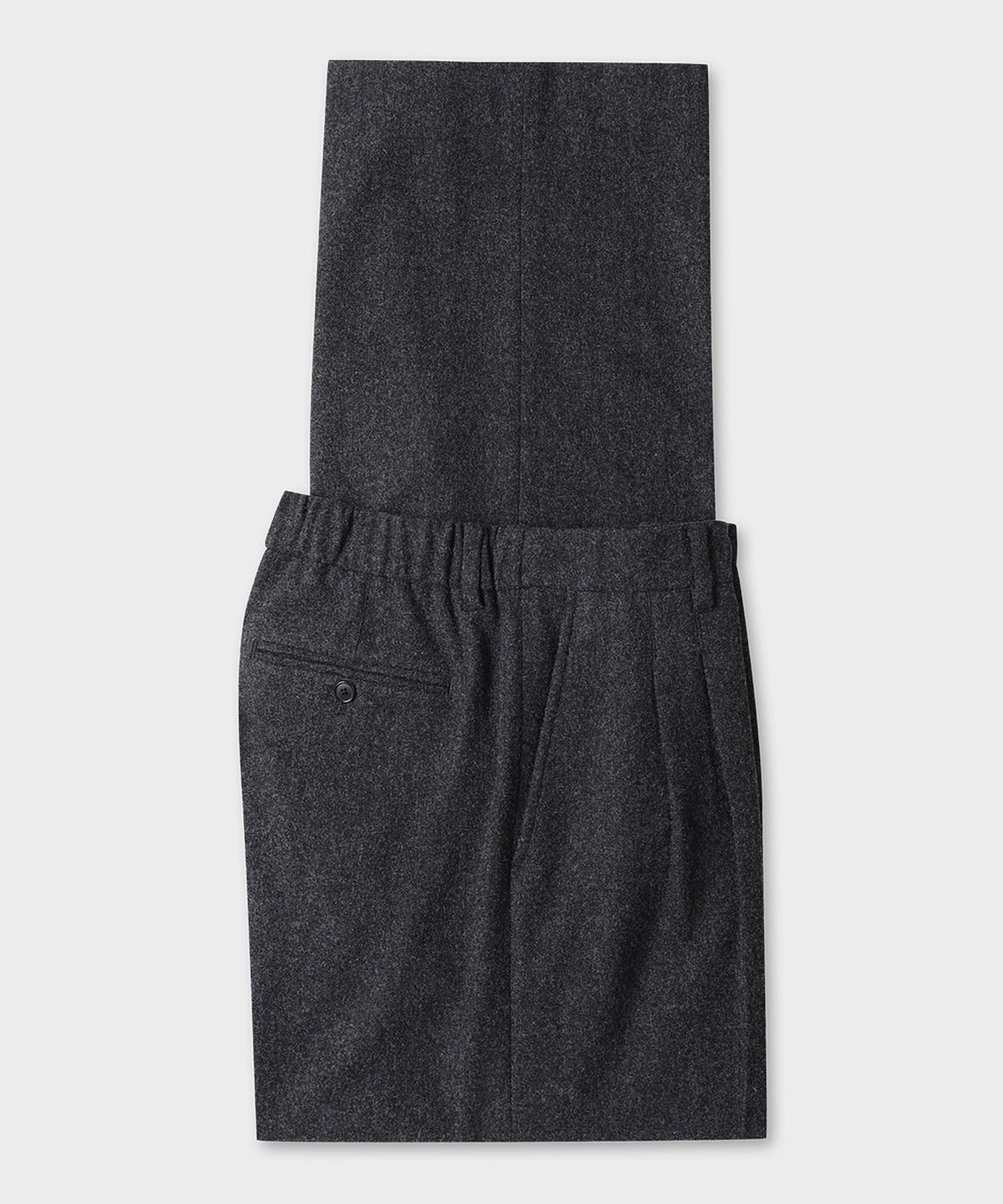 테일던(TAILDERN) Orson Flannel Wide Pants Charcoal
