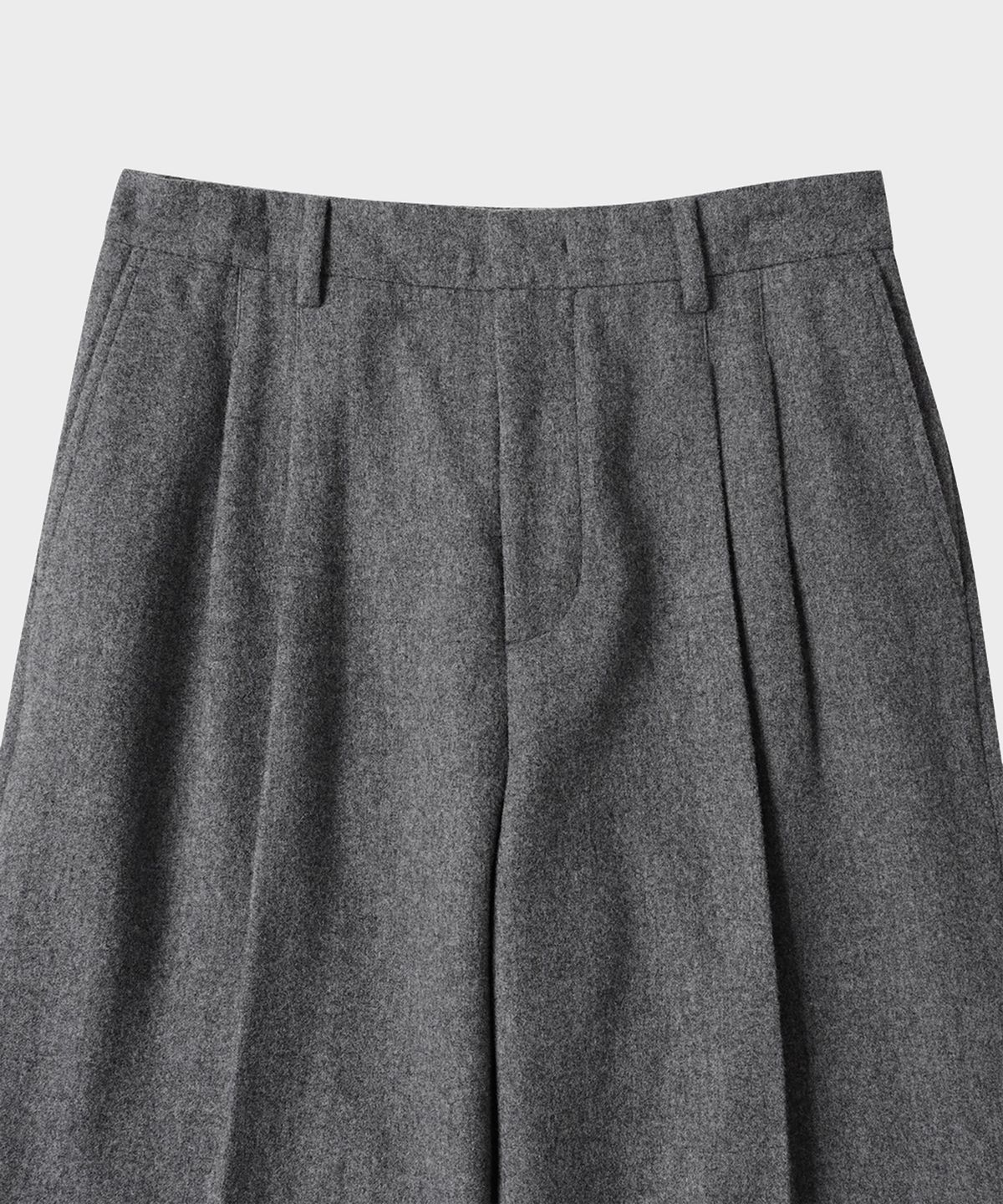 테일던(TAILDERN) Orson Flannel Wide Pants Grey