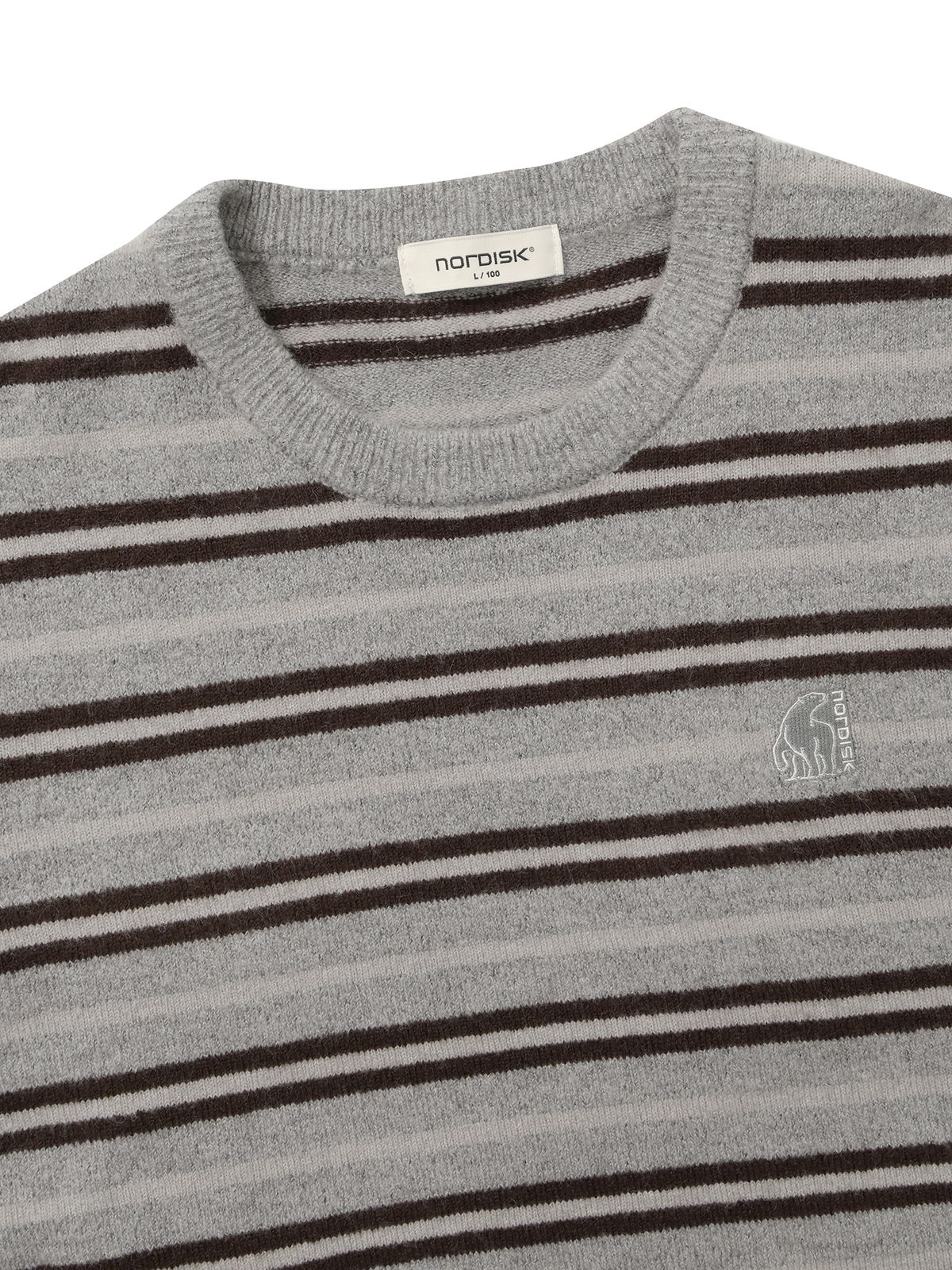 노르디스크(NORDISK) [비메이트] 스트라이프 스웨터 - U_MELANGE DARK GREY OUW26K03ZJ