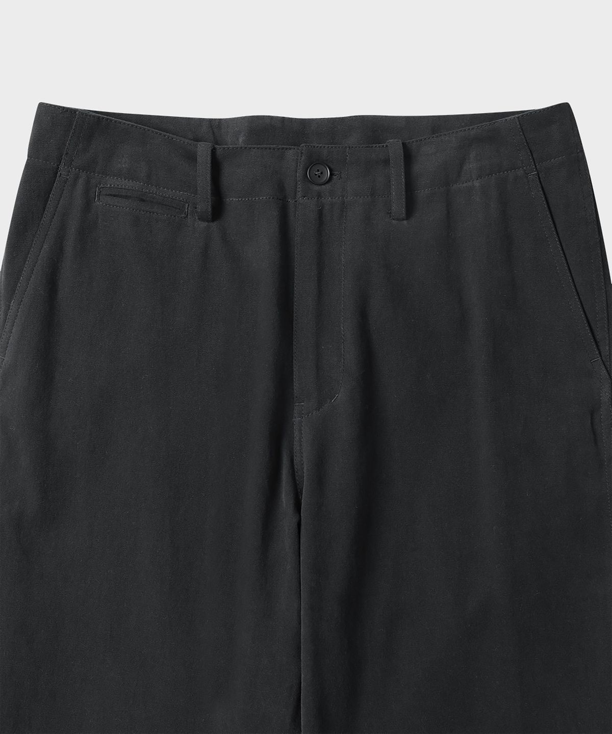 테일던(TAILDERN) Kerouac Cotton Officer Chino Pants Black