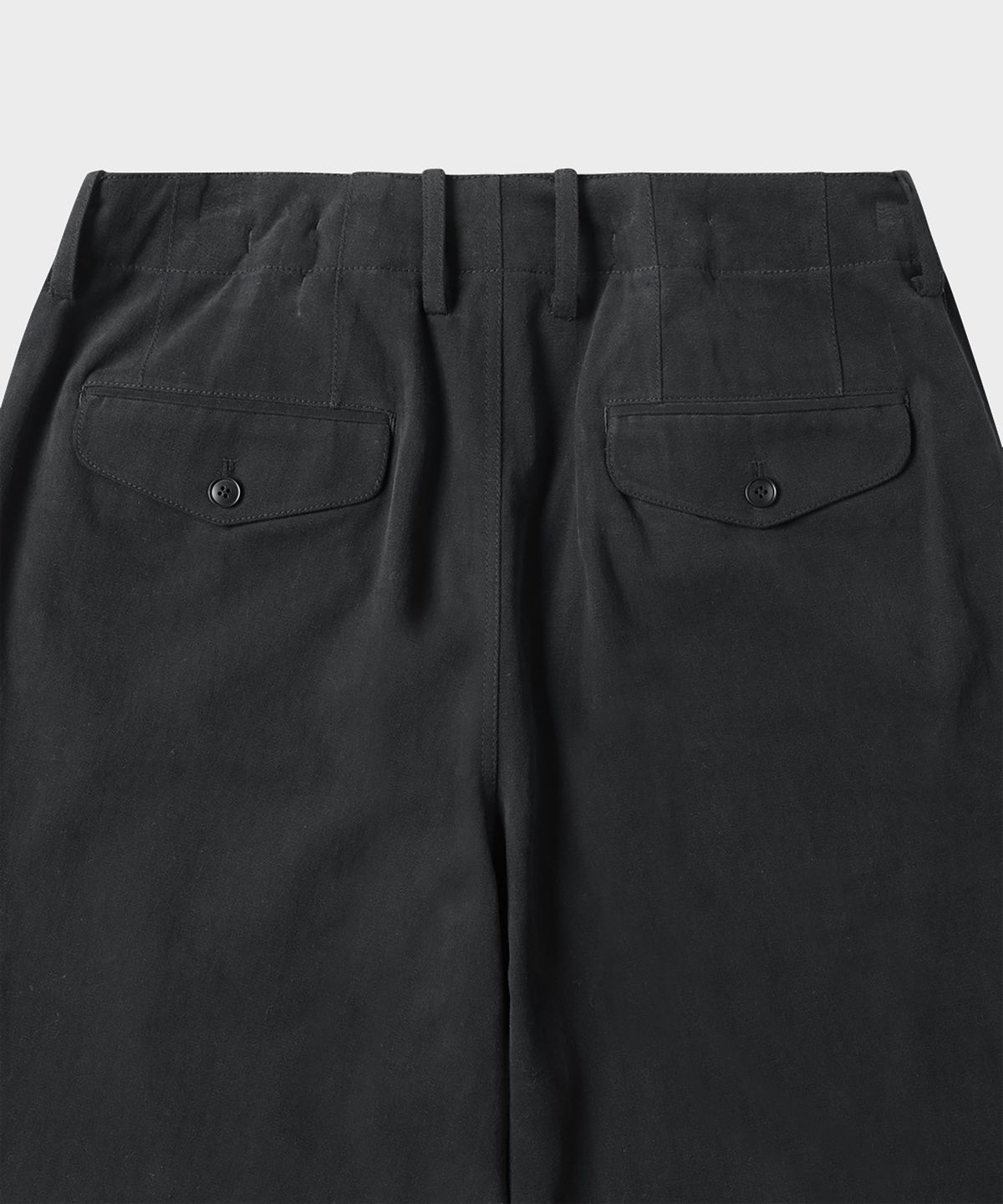 테일던(TAILDERN) Kerouac Cotton Officer Chino Pants Black