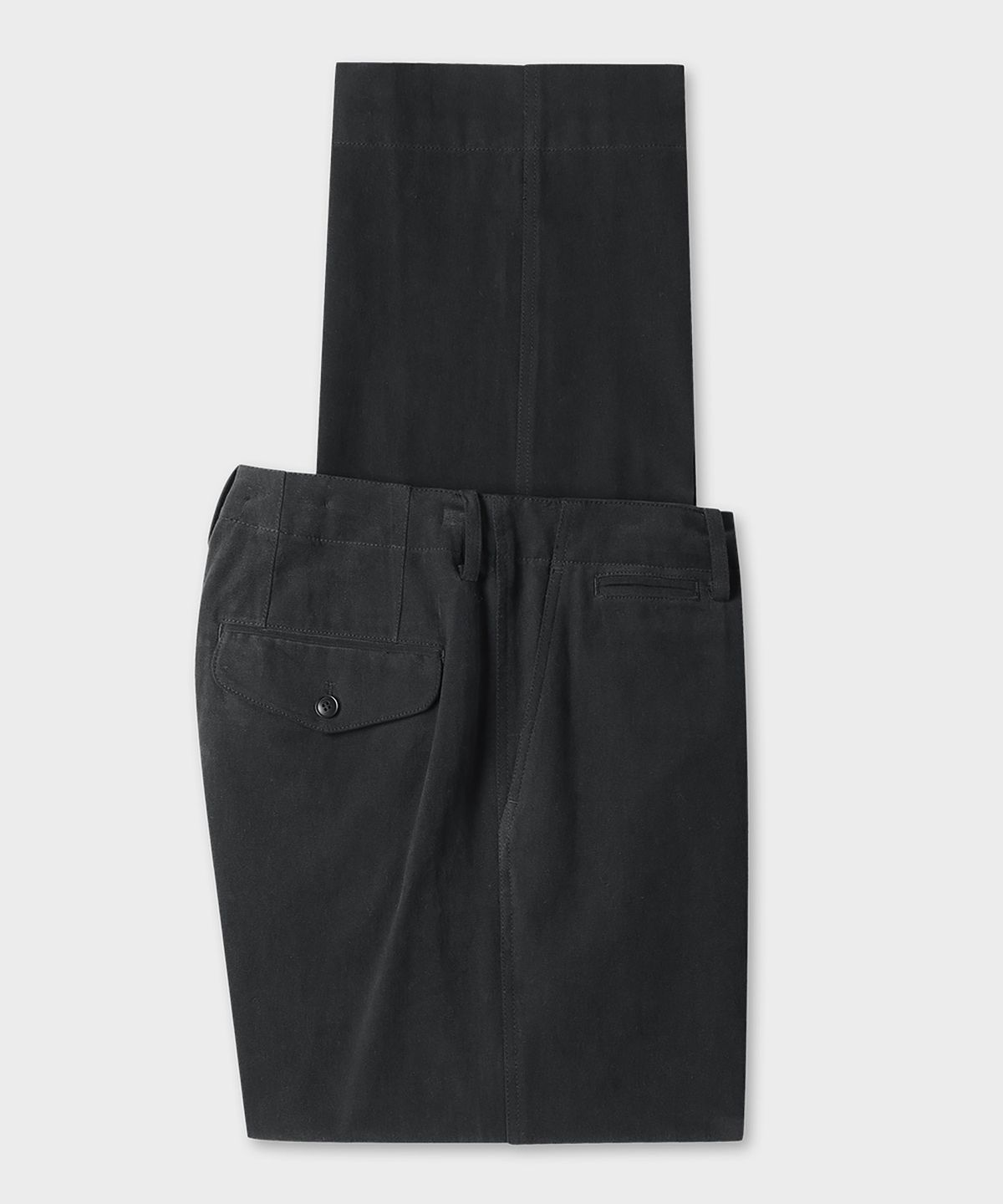 테일던(TAILDERN) Kerouac Cotton Officer Chino Pants Black