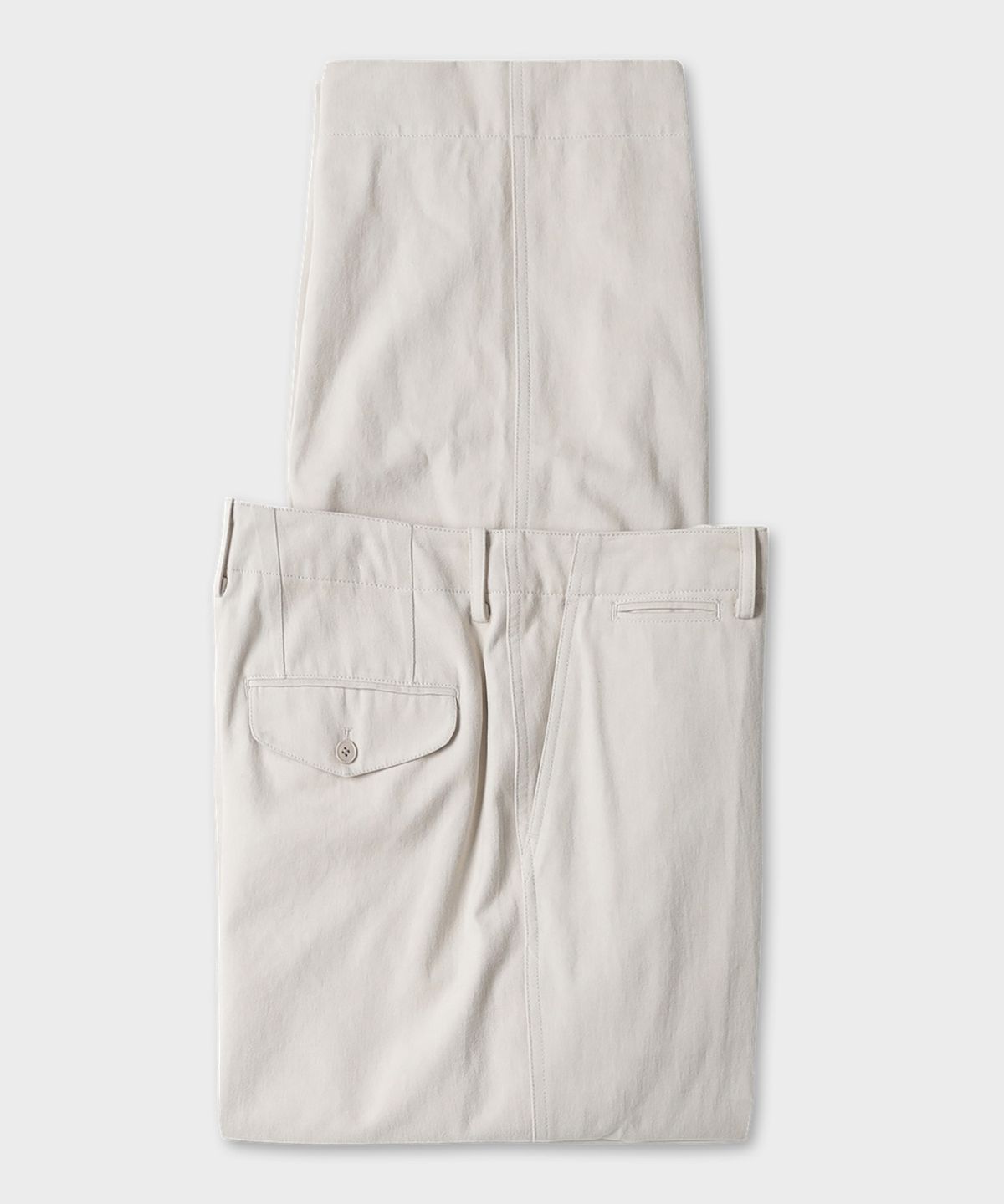 테일던(TAILDERN) Kerouac Cotton Officer Chino Pants Ivory