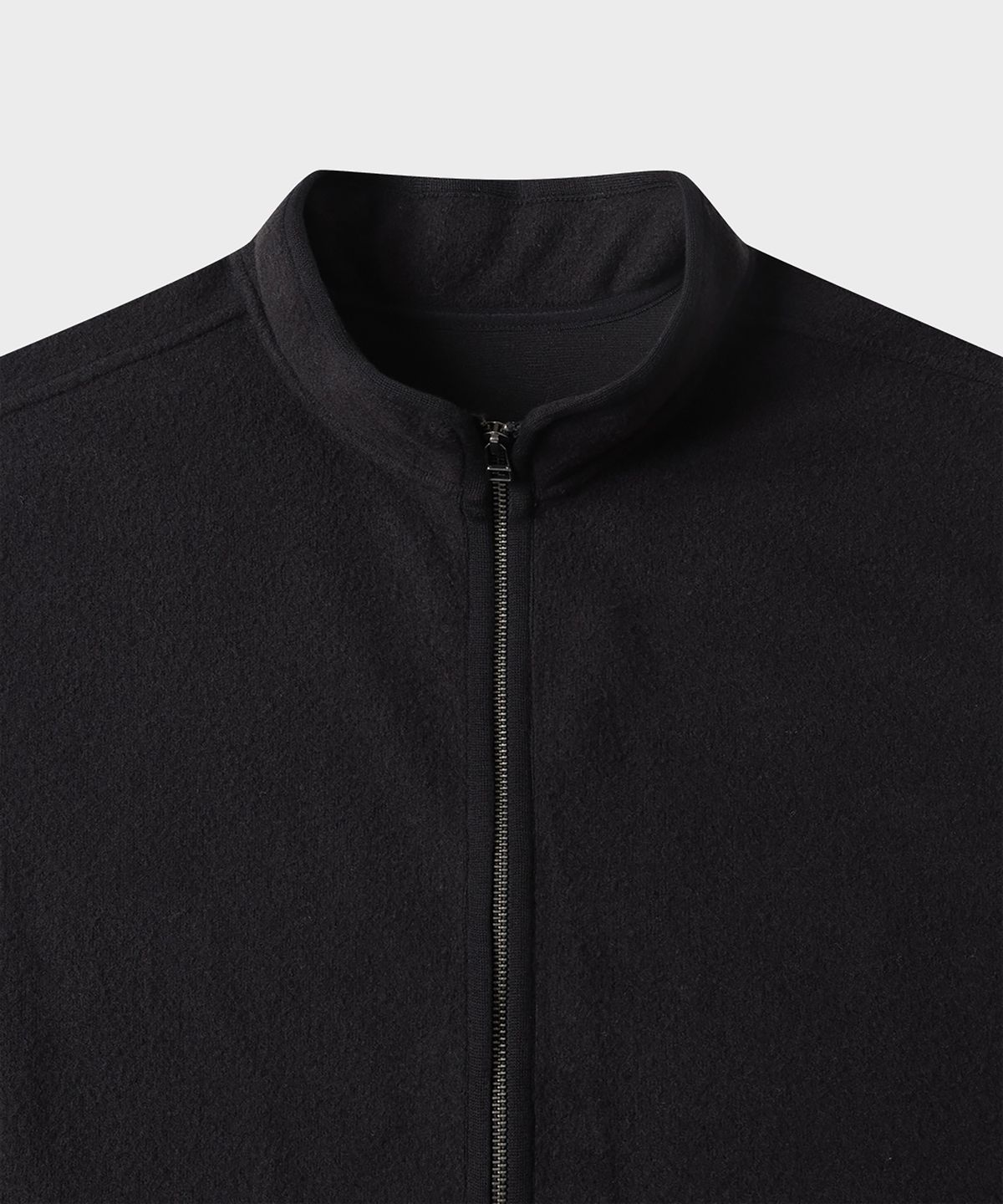 테일던(TAILDERN) Yvon Fleece Zip-up Vest Black