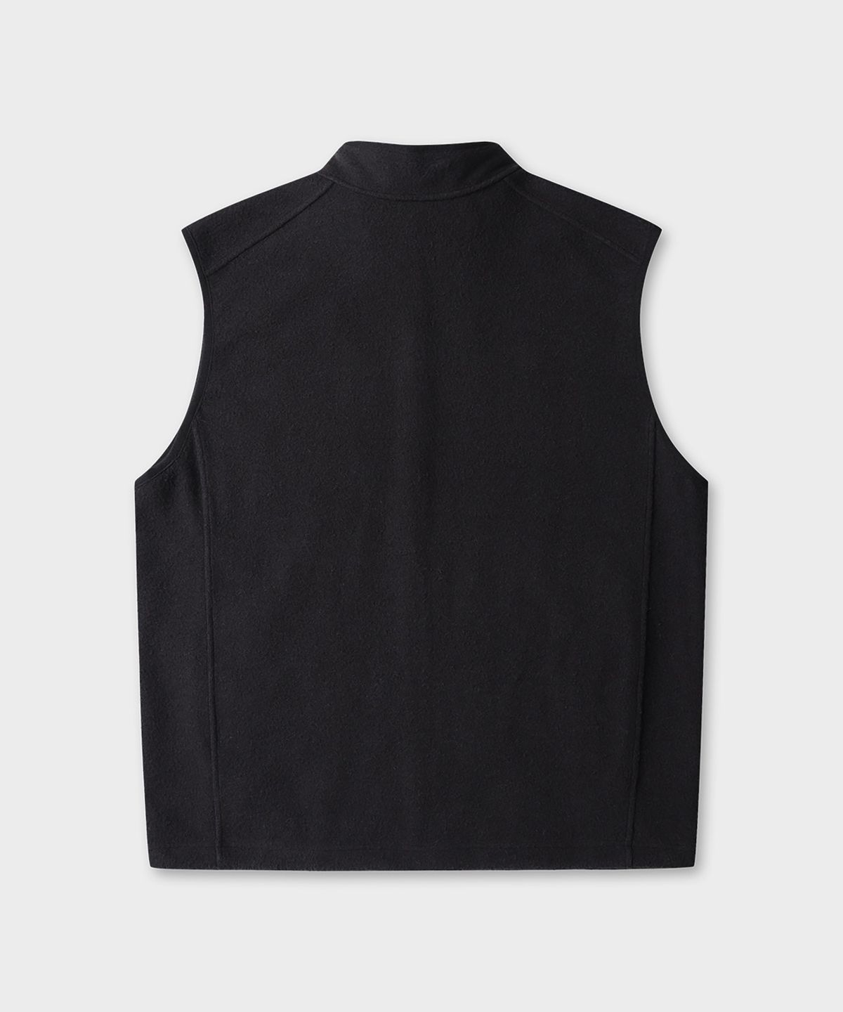 테일던(TAILDERN) Yvon Fleece Zip-up Vest Black