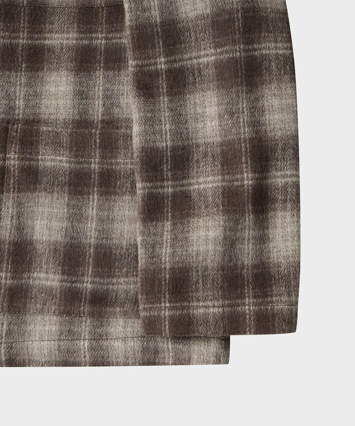테일던(TAILDERN) Judd Cotton Flannel Shirts Jacket Brown