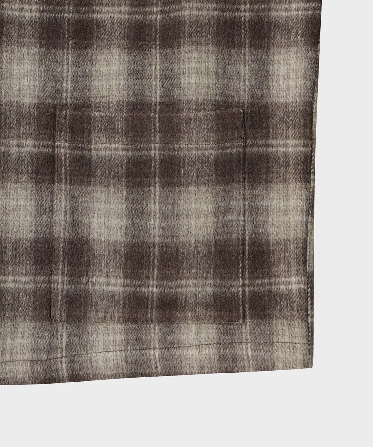 테일던(TAILDERN) Judd Cotton Flannel Shirts Jacket Brown