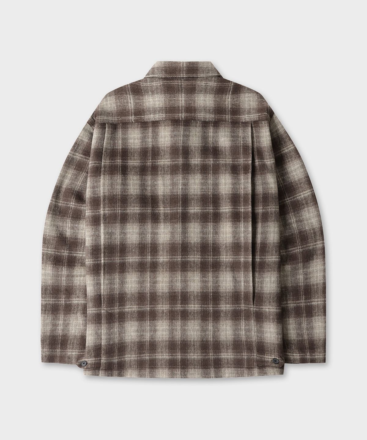 테일던(TAILDERN) Judd Cotton Flannel Shirts Jacket Brown