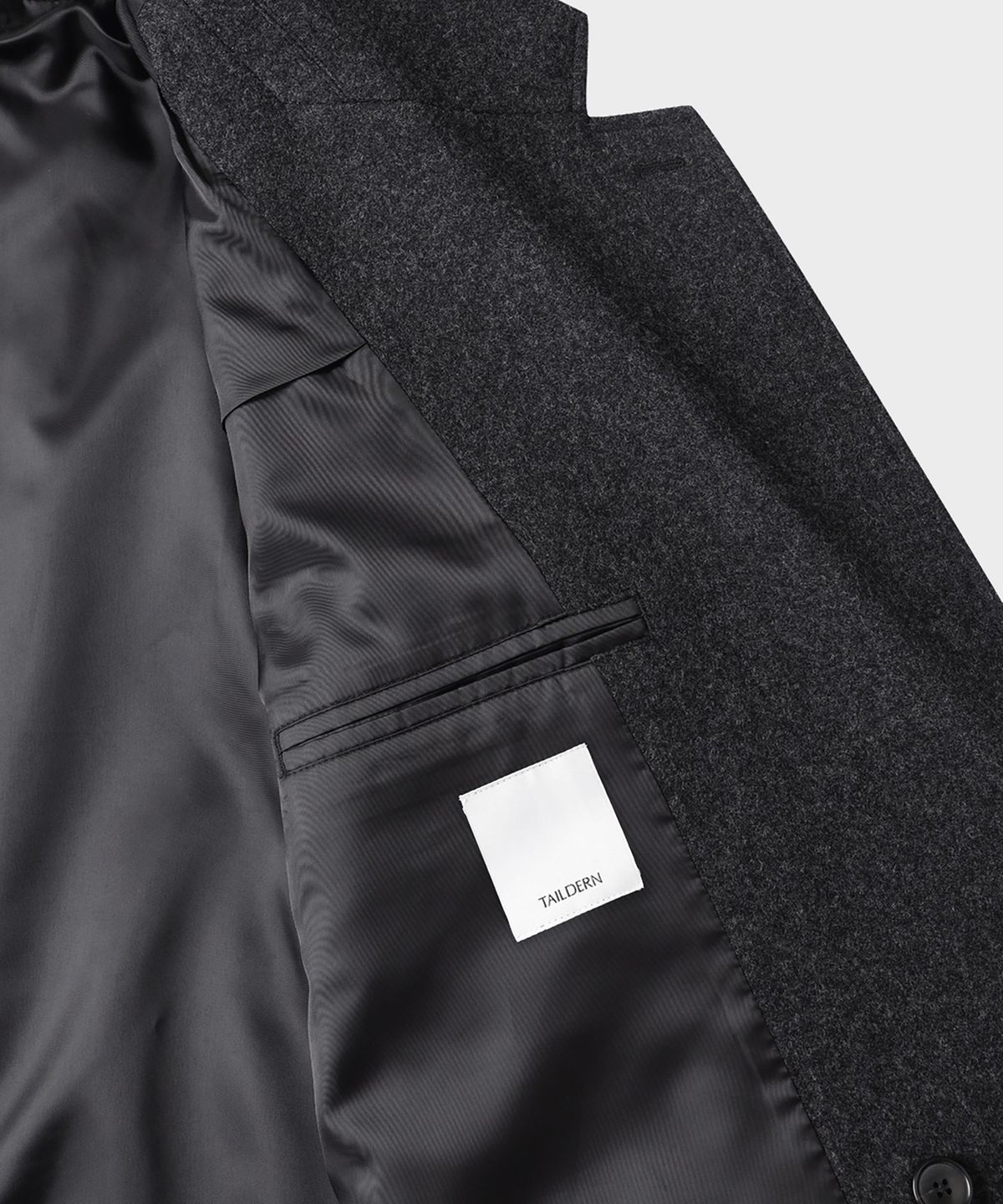 테일던(TAILDERN) Orson Flannel Double Jacket Charcoal