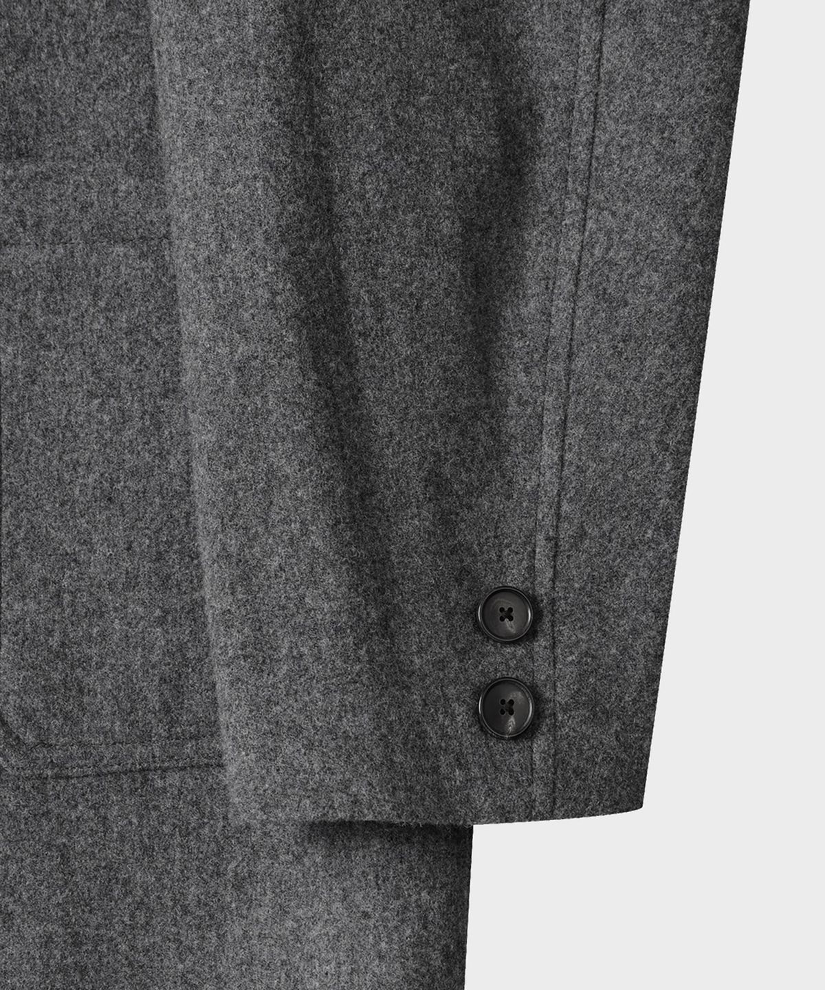 테일던(TAILDERN) Orson Flannel Double Jacket Grey