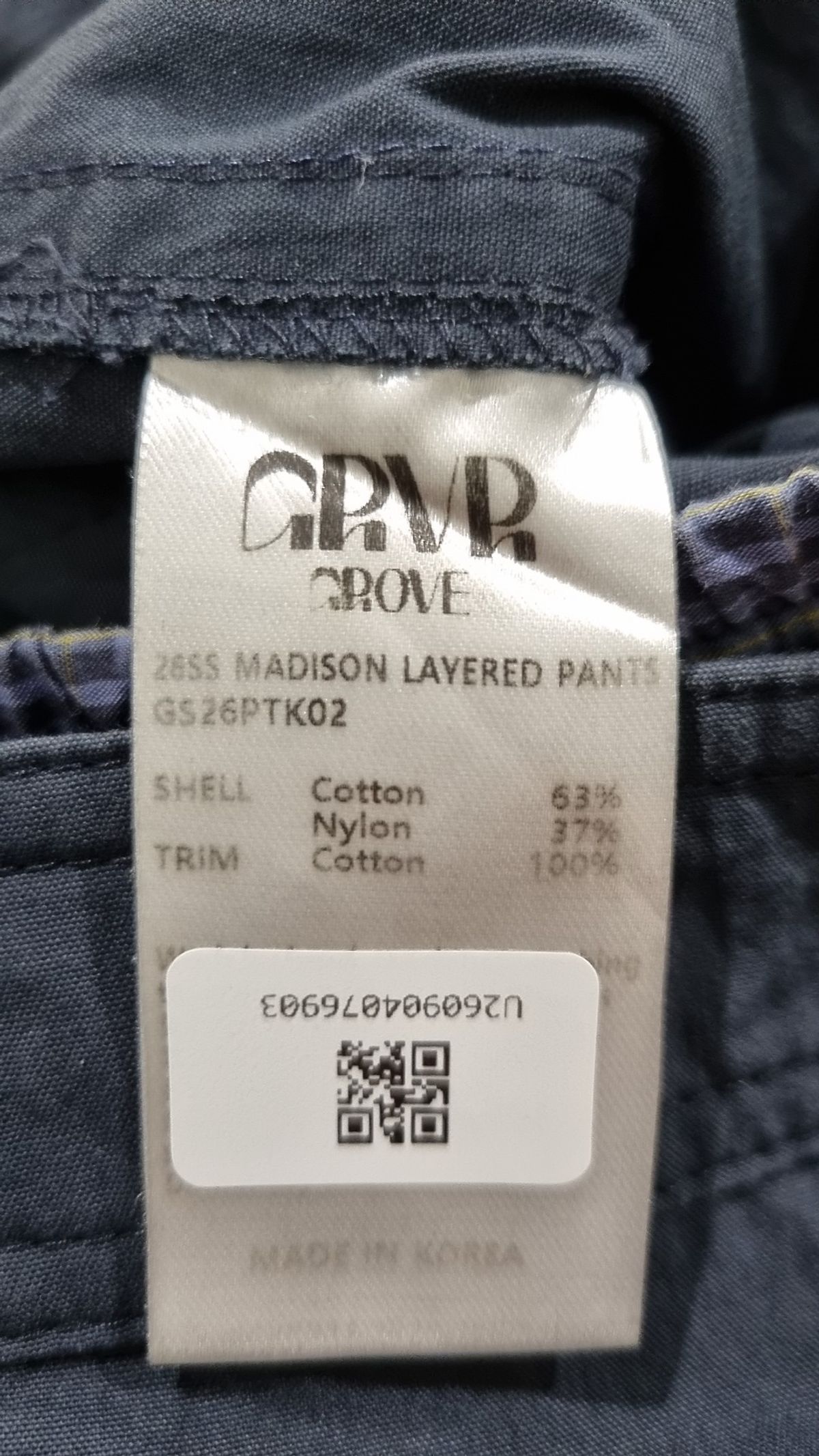 그로브(GROVE) 26SS MADISON LAYERED PANTS (KHAKI) S