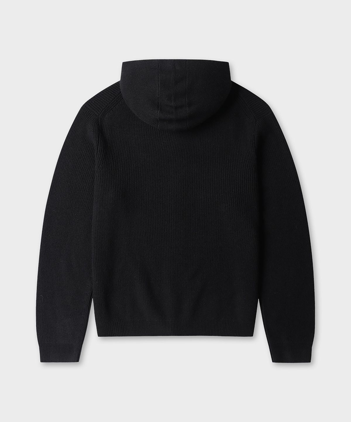 테일던(TAILDERN) Shawn Wool Hooded Zip Up Black
