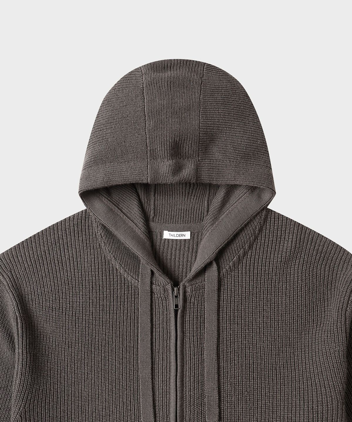 테일던(TAILDERN) Shawn Wool Hooded Zip Up Grey