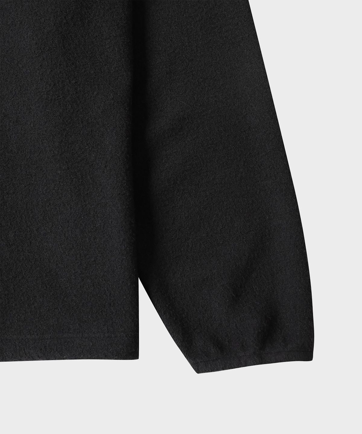 테일던(TAILDERN) Light Fleece Quarter zip shirts Black