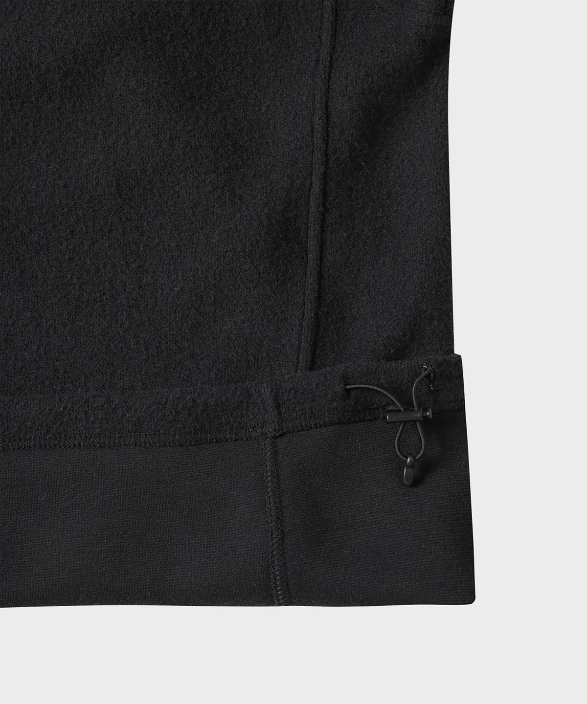 테일던(TAILDERN) Light Fleece Quarter zip shirts Black