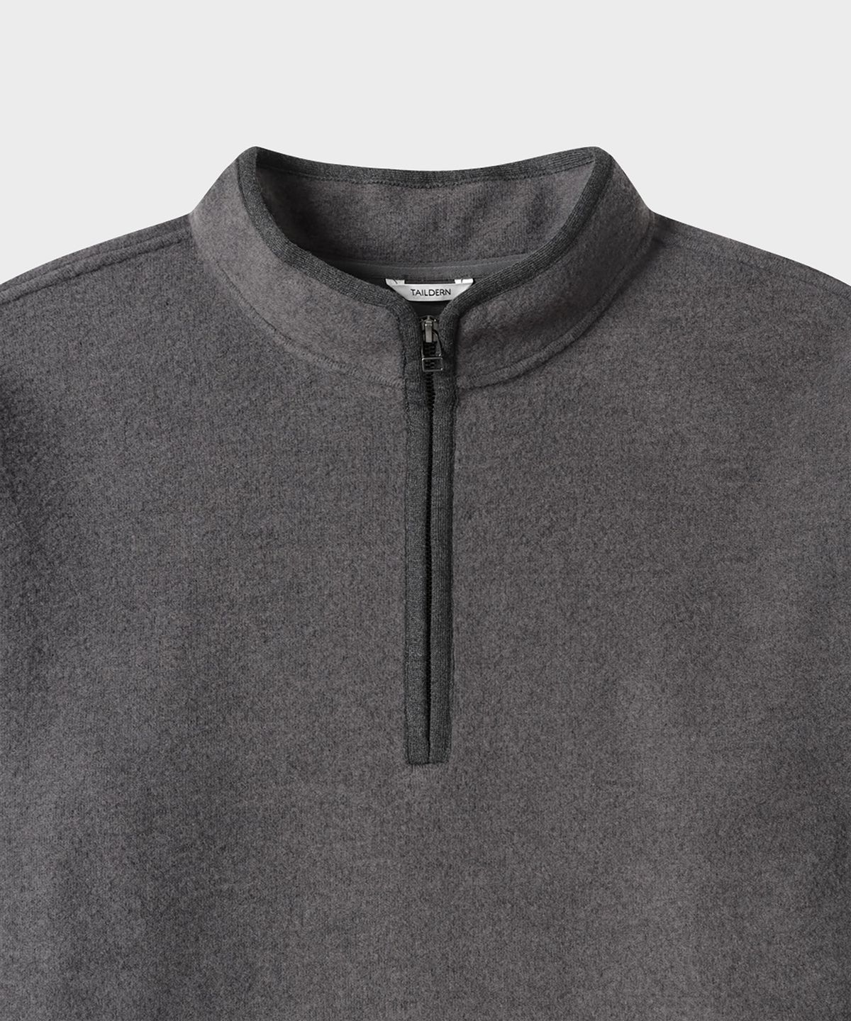 테일던(TAILDERN) Light Fleece Quarter zip shirts Grey