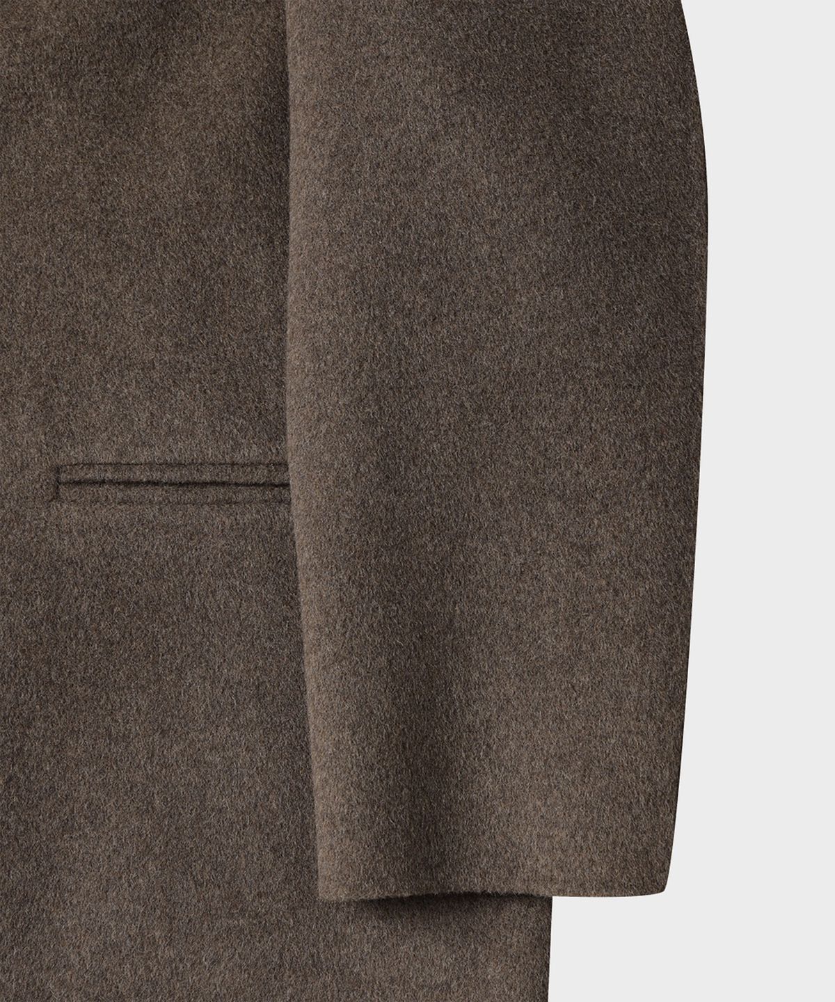 테일던(TAILDERN) Sander Wool Cash Handmade Half Coat Cocoa