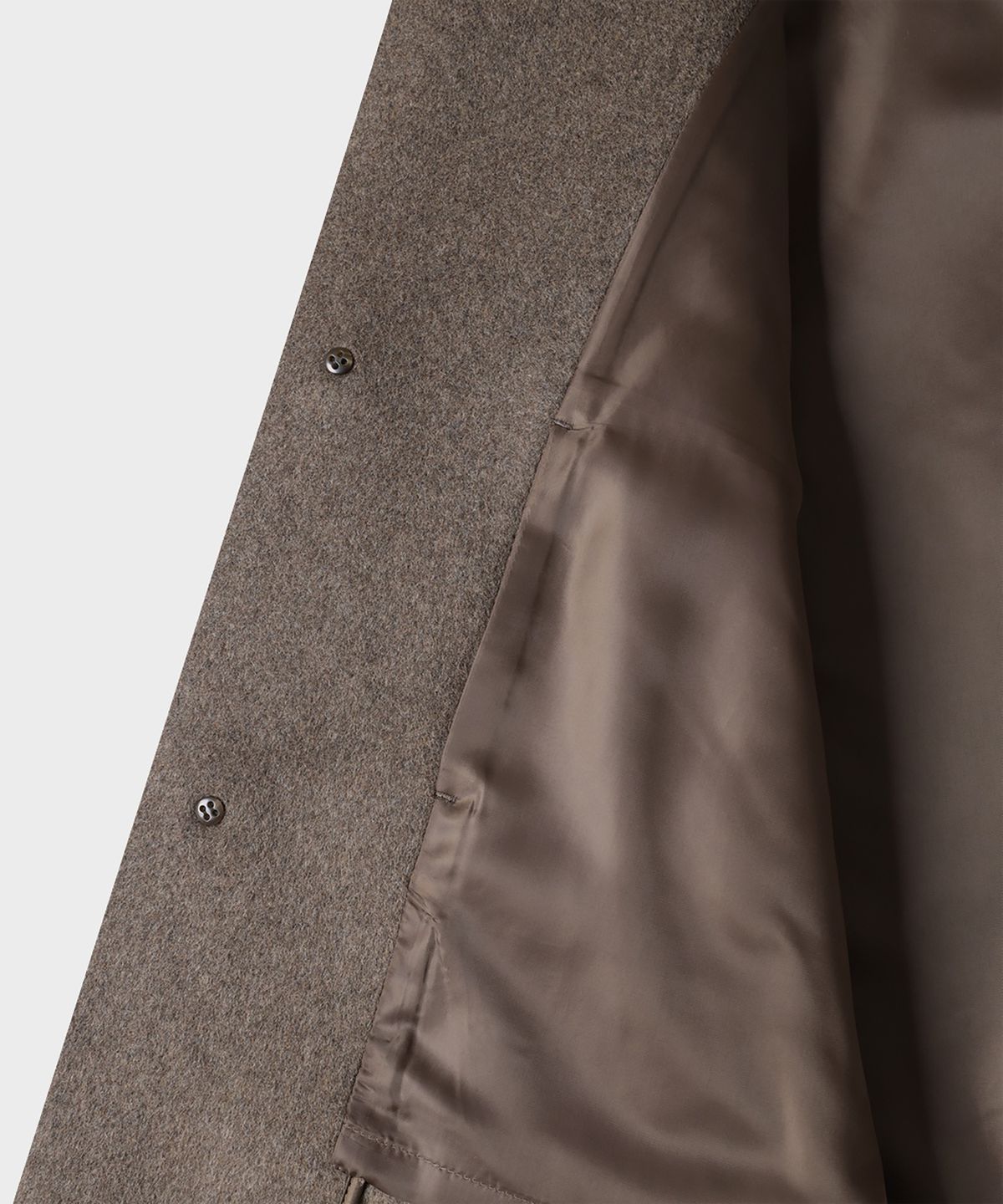 테일던(TAILDERN) Sander Wool Cash Handmade Half Coat Cocoa