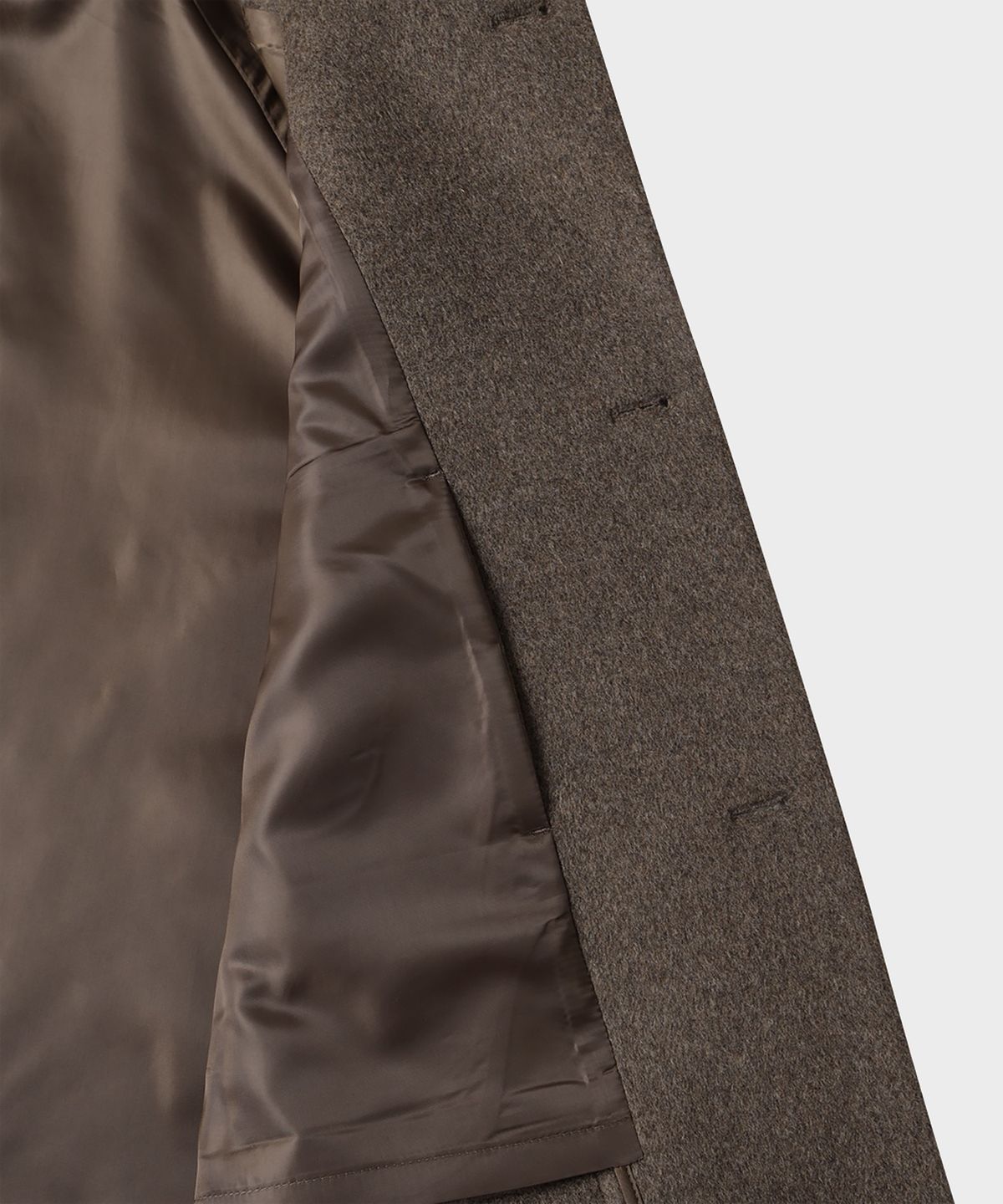테일던(TAILDERN) Sander Wool Cash Handmade Half Coat Cocoa