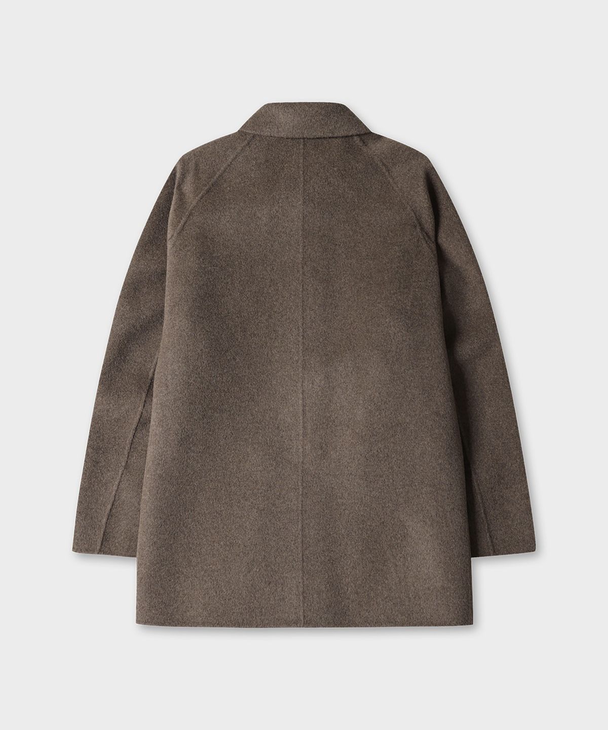 테일던(TAILDERN) Sander Wool Cash Handmade Half Coat Cocoa