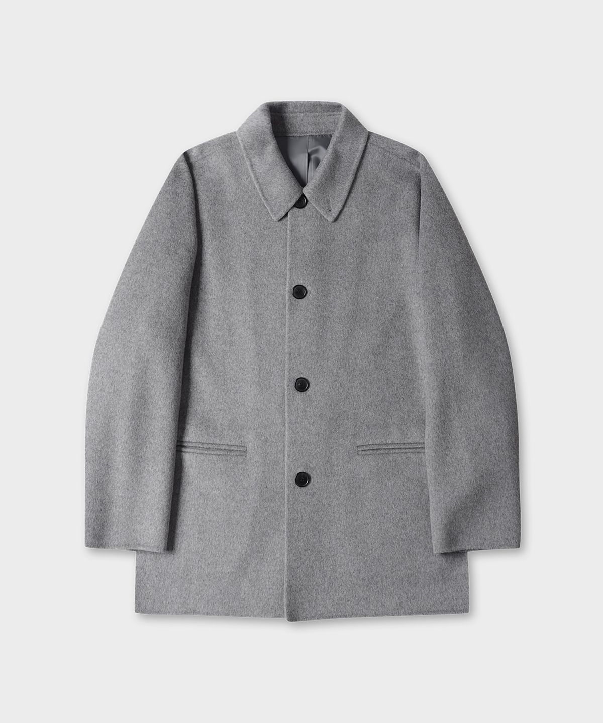 테일던(TAILDERN) Sander Wool Cash Handmade Half Coat Grey