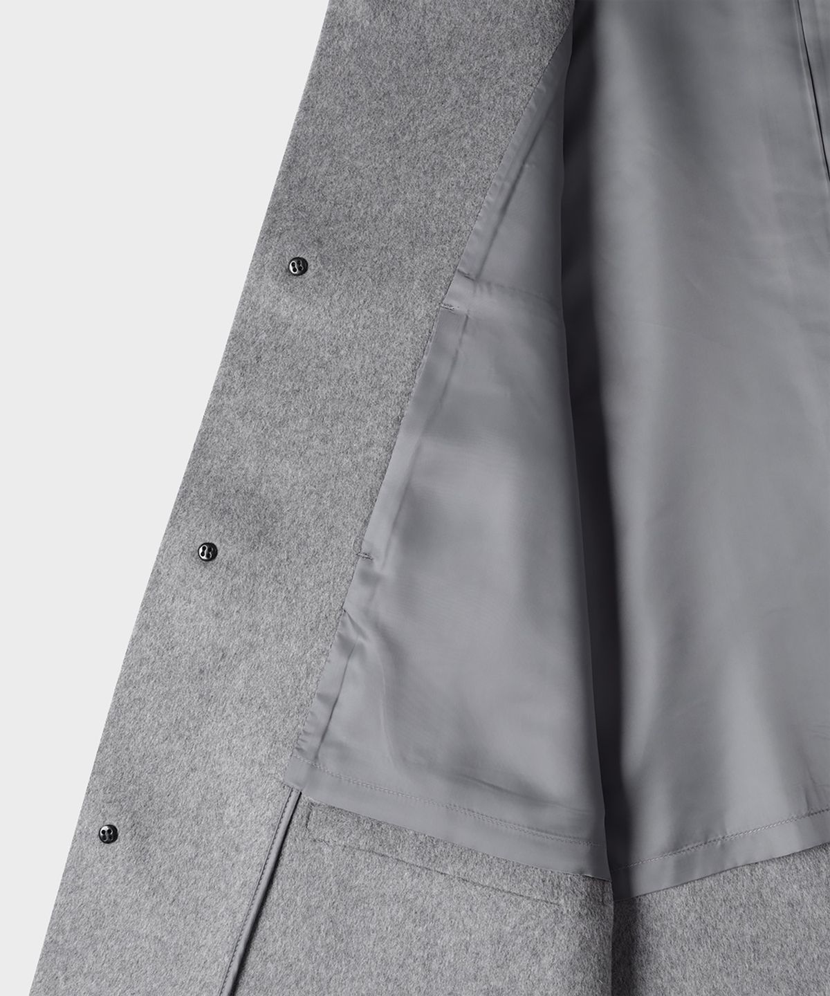 테일던(TAILDERN) Sander Wool Cash Handmade Half Coat Grey