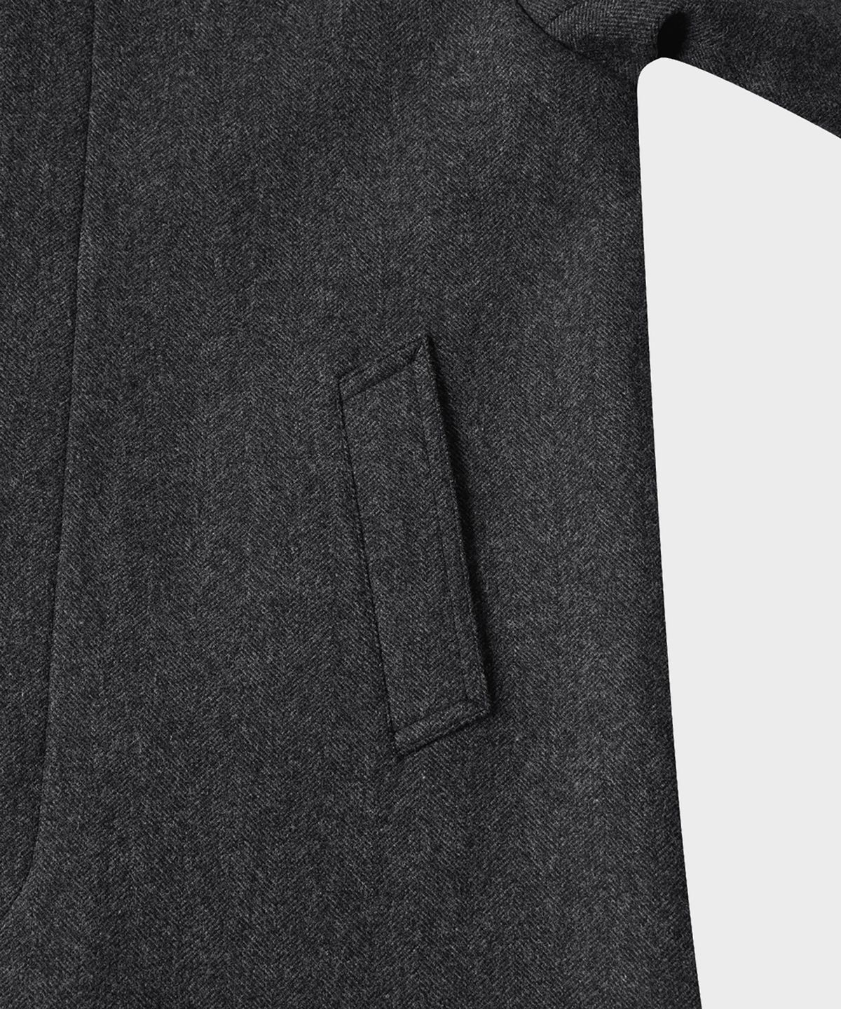 테일던(TAILDERN) Dane Wool Balmacaan Coat Charcoal