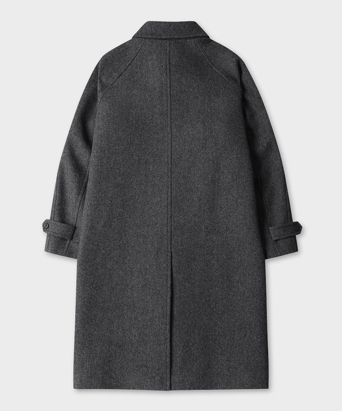 테일던(TAILDERN) Dane Wool Balmacaan Coat Charcoal