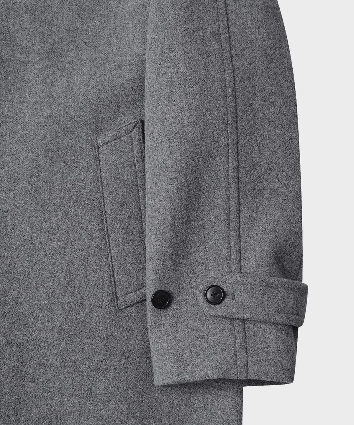 테일던(TAILDERN) Dane Wool Balmacaan Coat Grey