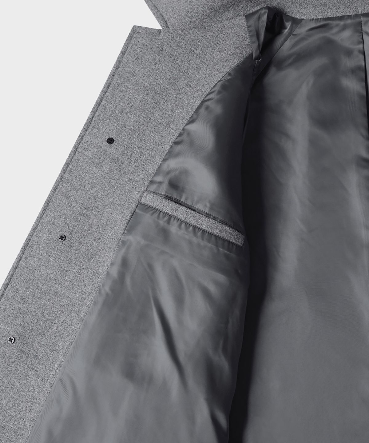 테일던(TAILDERN) Dane Wool Balmacaan Coat Grey