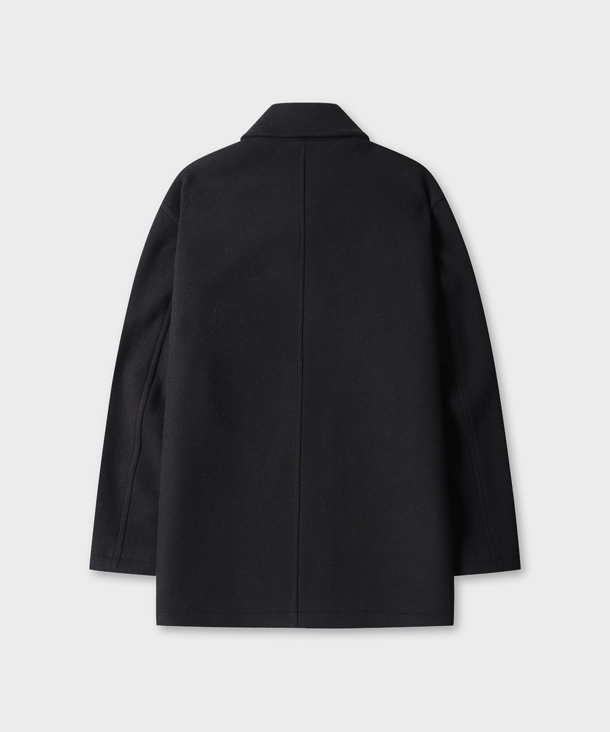 테일던(TAILDERN) Garrel Wool Blend Half Coat Black