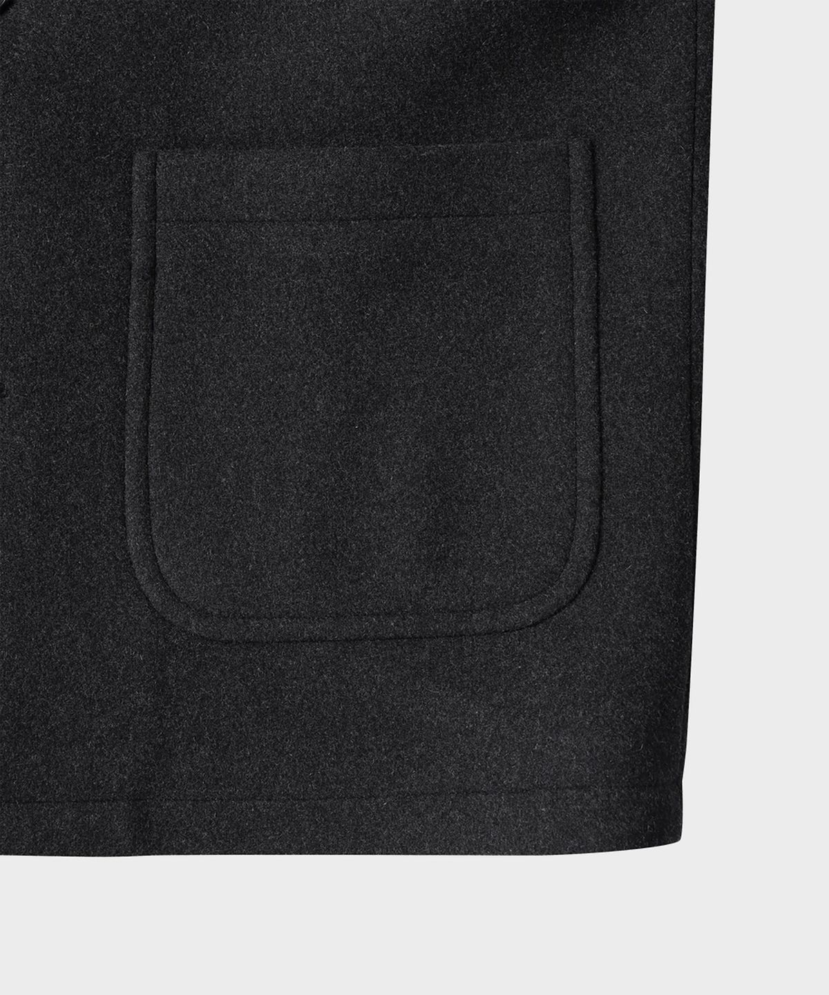 테일던(TAILDERN) Garrel Wool Blend Half Coat Charcoal