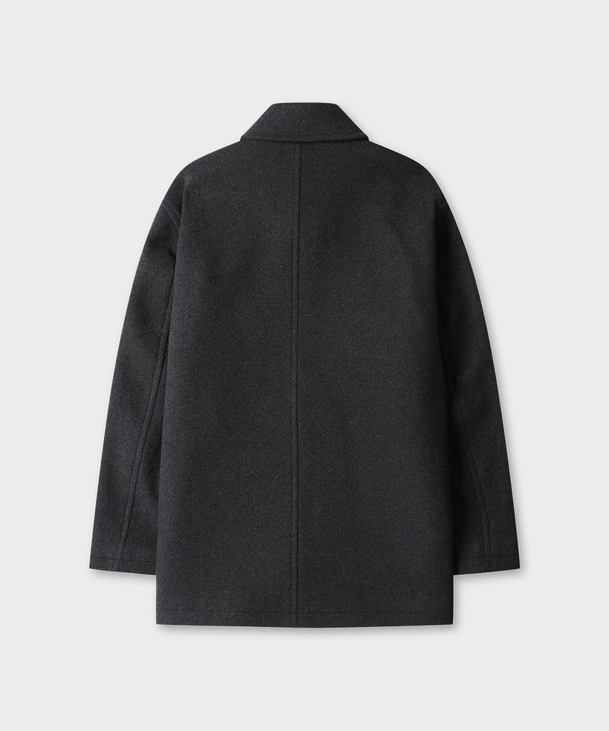 테일던(TAILDERN) Garrel Wool Blend Half Coat Charcoal