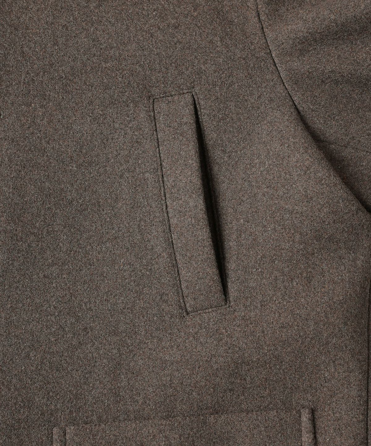 테일던(TAILDERN) Garrel Wool Blend Half Coat Dark Khaki