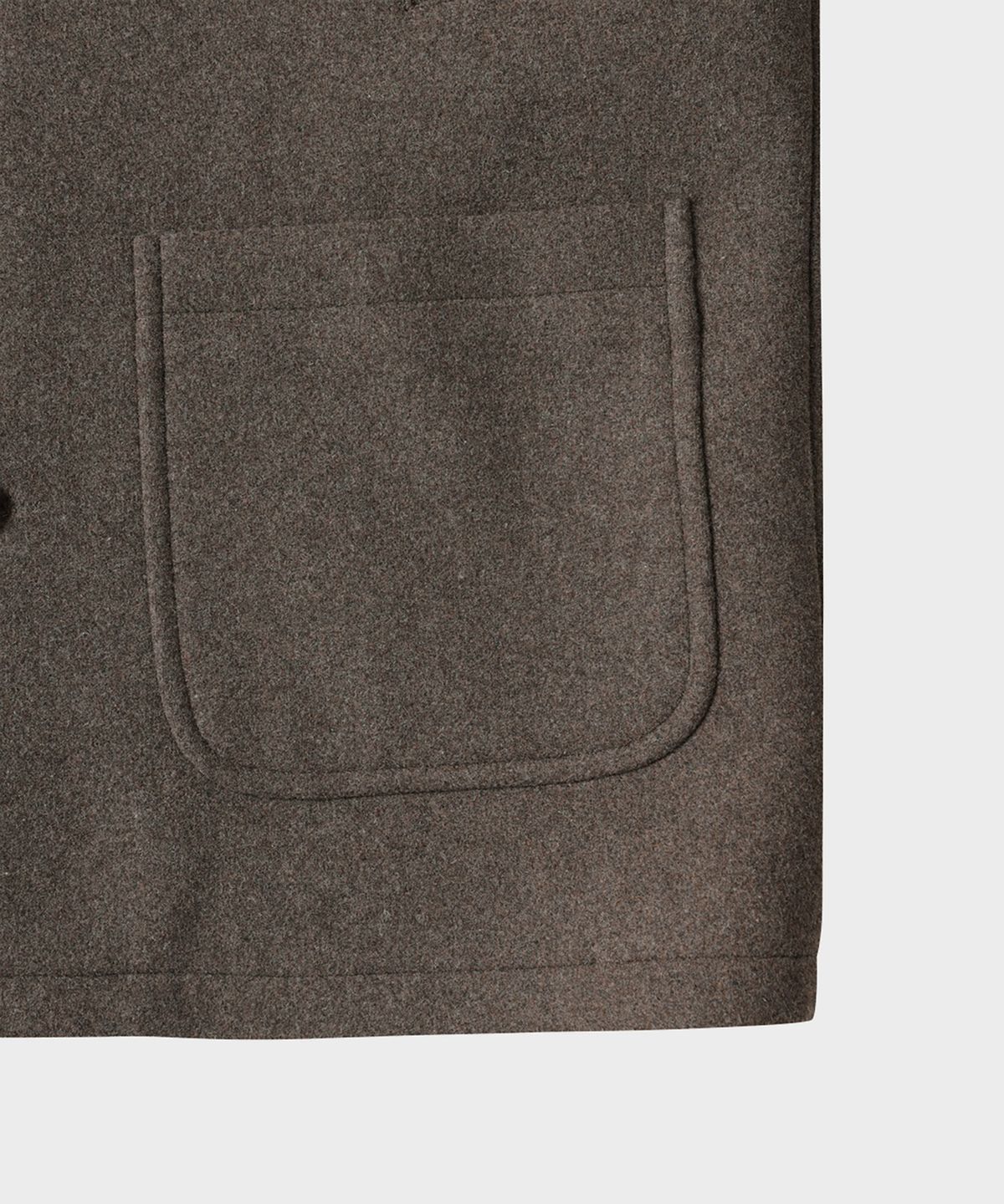 테일던(TAILDERN) Garrel Wool Blend Half Coat Dark Khaki