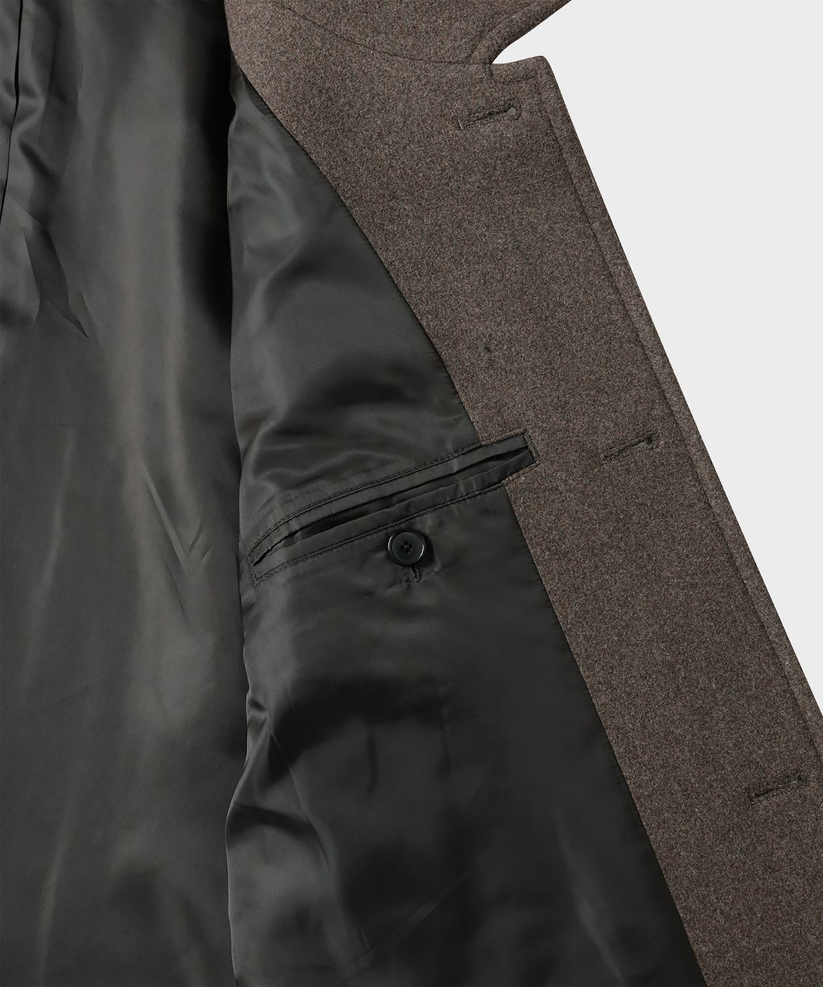 테일던(TAILDERN) Garrel Wool Blend Half Coat Dark Khaki