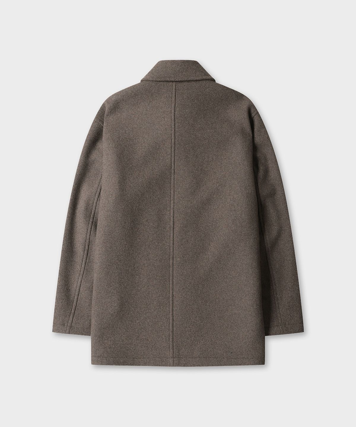 테일던(TAILDERN) Garrel Wool Blend Half Coat Dark Khaki