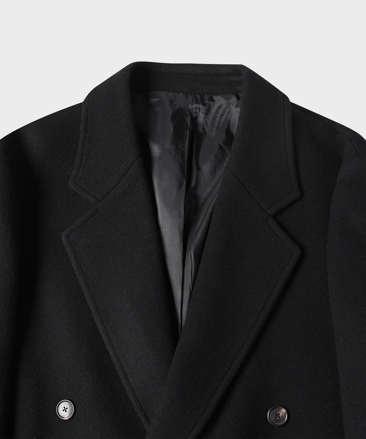 테일던(TAILDERN) Leonard Wool Cash Double Coat Black
