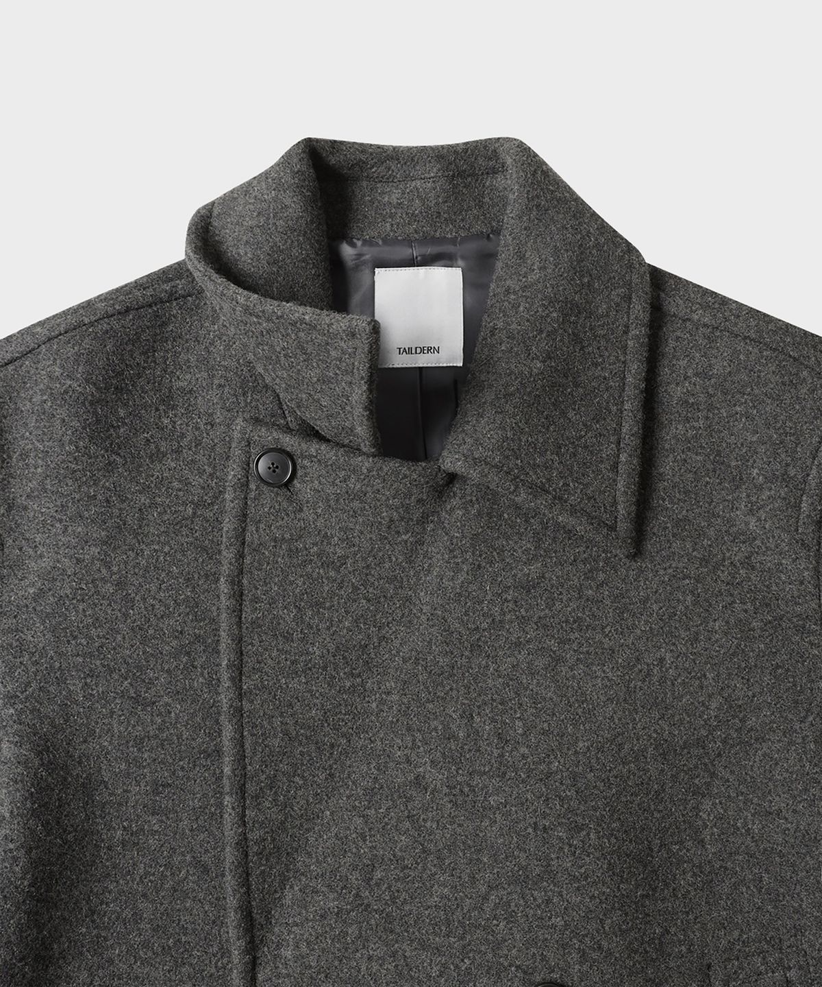 테일던(TAILDERN) Melville Wool Blend Peacoat Charcoal
