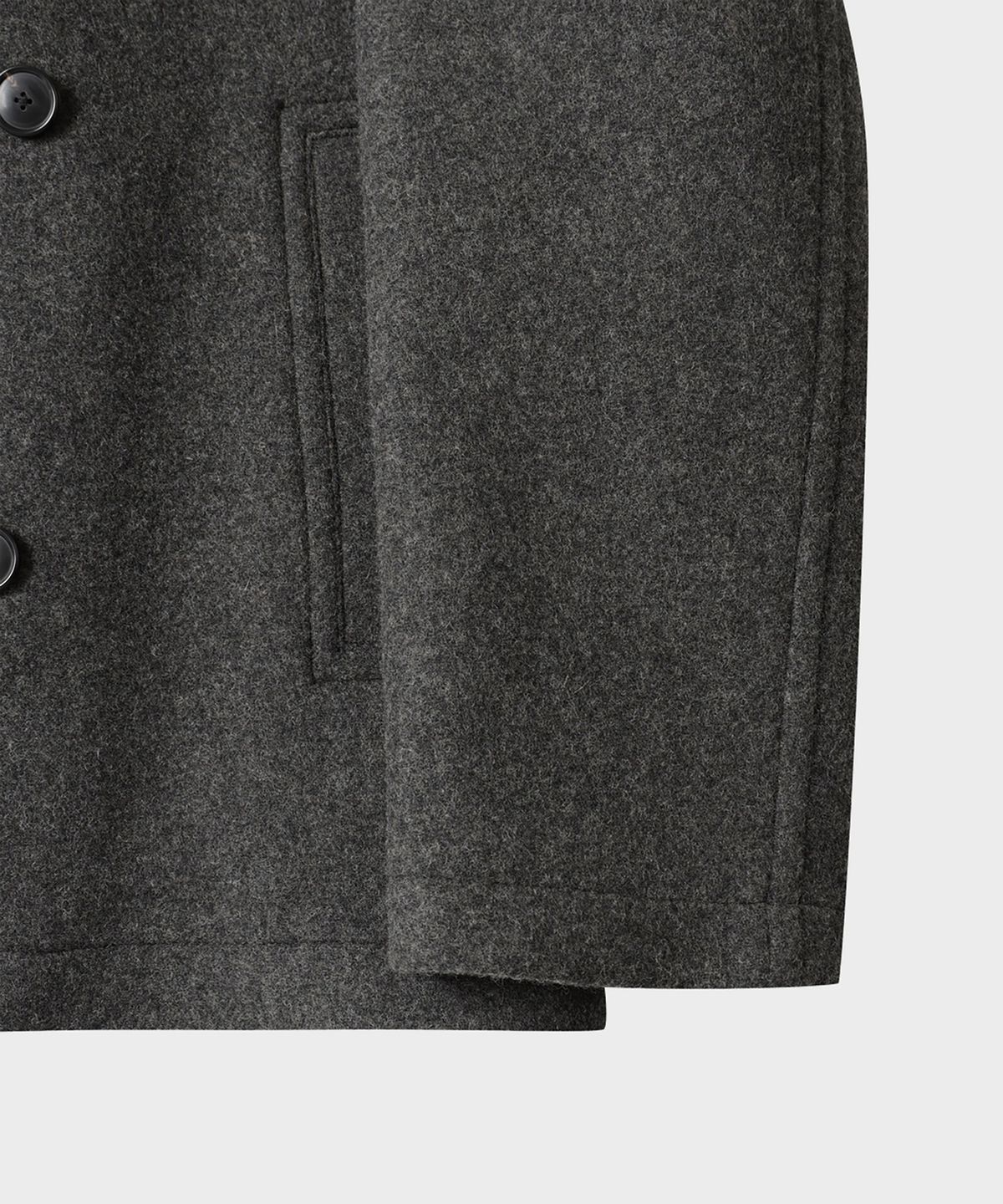 테일던(TAILDERN) Melville Wool Blend Peacoat Charcoal