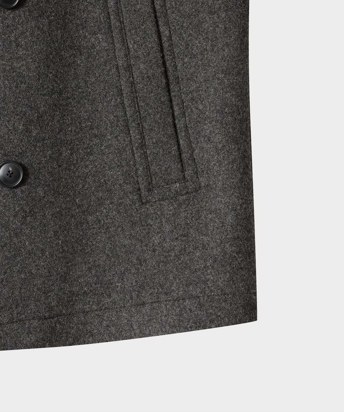 테일던(TAILDERN) Melville Wool Blend Peacoat Charcoal